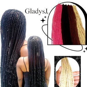 10" Pre twist Crochet Protective Style Braid  6 Pack